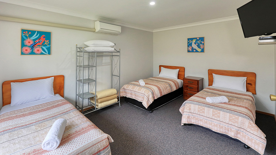 3 Single Beds in Second Bedroom